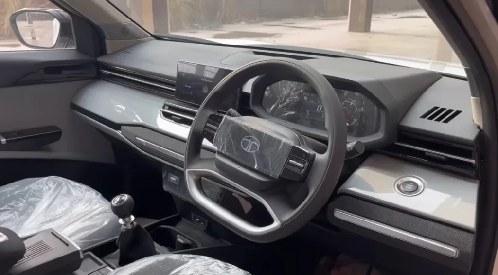 Tata Sierra second base model pure 2026 interior 